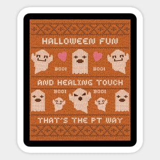 Halloween fun and healing touch - that's the PT way Sticker